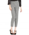 Get the skinny on style with Nine West's pants! The houndstooth-check fabric looks perfectly appropriate with a blouse and blazer for the office -- and equally cute with other tops for the weekend.