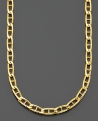 Truly timeless style. Marine link necklace in 14k gold. Approximate length: 20 inches. Truly timeless style. Marine link necklace in 14k gold. Approximate length: 20 inches.