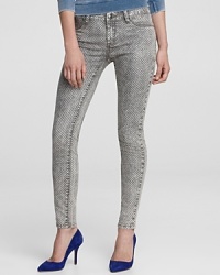 These high-style, low rise BLANKNYC jeans feature sparkly glitter polka dots in a chic, skinny silhouette. These high-style, low rise BLANKNYC jeans feature sparkly glitter polka dots in a chic, skinny silhouette.