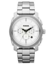 Fossil presents a timepiece with flawless mechanical craftsmanship in a handsome design from the Machine collection. Fossil presents a timepiece with flawless mechanical craftsmanship in a handsome design from the Machine collection.