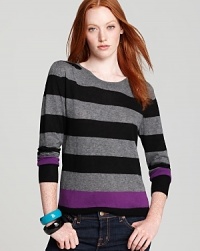 Right on course for the new season, the Tegan sweater spotlights the rich contrasting stripes that remain a bold go-to look for fall. Right on course for the new season, the Tegan sweater spotlights the rich contrasting stripes that remain a bold go-to look for fall.