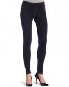 HUE Womens Solid Skinny Jegging, Black, L (3)