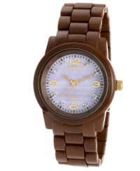 Made from natural materials, like corn resin and conflict-free diamonds, this pretty watch from Sprout helps you go Green while staying on time. Made from natural materials, like corn resin and conflict-free diamonds, this pretty watch from Sprout helps you go Green while staying on time.