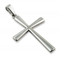 2 Inches Large Plain Sterling Silver Cross Pendant 2 Inches Large Plain Sterling Silver Cross Pendant
