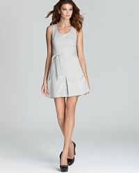 A demure, dotted Rachel Zoe dress is designed with a front inverted pleat at the skirt for flawless femininity. Greet the new season with chic and enjoy effortless chic. A demure, dotted Rachel Zoe dress is designed with a front inverted pleat at the skirt for flawless femininity. Greet the new season with chic and enjoy effortless chic.
