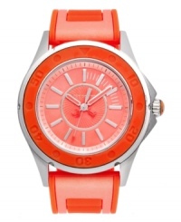 Put your silver and black designs away -- this vibrant, orange-kissed Rich Girl watch from Juicy Couture sets a new standard for modern chic. Put your silver and black designs away -- this vibrant, orange-kissed Rich Girl watch from Juicy Couture sets a new standard for modern chic.