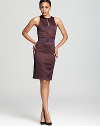 A vision in a rich plum hue, this Z Spoke Zac Posen dress embraces your inner vixen with a fitted sheath silhouette. A vision in a rich plum hue, this Z Spoke Zac Posen dress embraces your inner vixen with a fitted sheath silhouette.