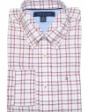 Tommy Hilfiger Men Custom Fit Plaid Long Sleeve Shirt