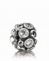 Inspired by a beautiful rose garden in bloom, this PANDORA charm features a touch of cubic zirconia for added sparkle.