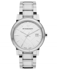 Wear your style with confidence with this classically designed timepiece from Burberry. Wear your style with confidence with this classically designed timepiece from Burberry.