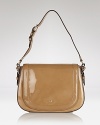 Endlessly wearable, this kate spade new york shoulder bag shines on with every outfit, crafted of glossy patent leather.