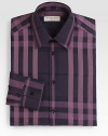 A classic fit in an upbeat check design tailored from crisp cotton.ButtonfrontCottonMachine washImported