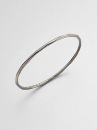 From the Wicked Collection. A thin and elegant style in blackened sterling silver with a subtle, faceted design. Black rhodium-plated sterling silverDiameter, about 2.6Slip-on styleImported From the Wicked Collection. A thin and elegant style in blackened sterling silver with a subtle, faceted design. Black rhodium-plated sterling silverDiameter, about 2.6Slip-on styleImported