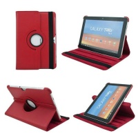 360 Cover Case For Samsung Galaxy Tab 2 10.1, Red (Multi-Angle Stand) Sheath 360 Cover Case For Samsung Galaxy Tab 2 10.1, Red (Multi-Angle Stand) Sheath