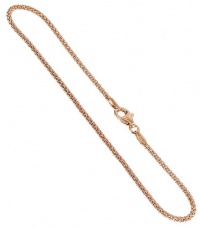 14k Rose Gold over Sterling Silver Vermeil 1.6mm Popcorn Chain 14 to 30 inch 14k Rose Gold over Sterling Silver Vermeil 1.6mm Popcorn Chain 14 to 30 inch