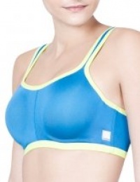 Natori Women's Power Yogi Contour Convertible Sport Bra, Marina Blue/Glow, 32DD Natori Women's Power Yogi Contour Convertible Sport Bra, Marina Blue/Glow, 32DD