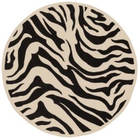 Area Rug 5x5 Round Animal Inspirations Black Color - Surya Goa Rug from RugPal Area Rug 5x5 Round Animal Inspirations Black Color - Surya Goa Rug from RugPal