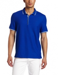 Calvin Klein Sportswear Men's Short Sleeve Hidden Placket Polo Shirt Calvin Klein Sportswear Men's Short Sleeve Hidden Placket Polo Shirt