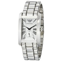 Emporio Armani Men's AR0145 Classic Stainless Steel Roman Numeral Dial Watch Emporio Armani Men's AR0145 Classic Stainless Steel Roman Numeral Dial Watch