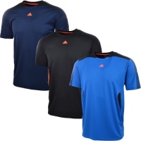 Adidas Mens ClimaCool 365 Running Tee Shirt - Black / Navy / Blue Adidas Mens ClimaCool 365 Running Tee Shirt - Black / Navy / Blue
