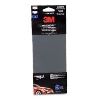 3M 03001 Imperial Wetordry 3-2/3 x 9 1000 Grit Automotive Sandpaper, (Pack of 5)