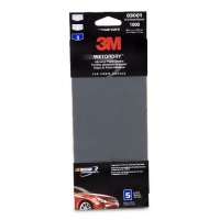 3M 03001 Imperial Wetordry 3-2/3 x 9 1000 Grit Automotive Sandpaper, (Pack of 5) 3M 03001 Imperial Wetordry 3-2/3 x 9 1000 Grit Automotive Sandpaper, (Pack of 5)