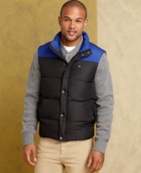 Stay warm. Look cool. This down puffer from Tommy Hilfiger will be your favorite fall layer. Stay warm. Look cool. This down puffer from Tommy Hilfiger will be your favorite fall layer.