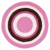 Pink Surya Playground 4'x4' Kids Round Area Rug from RugPal.com
