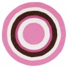 Pink Surya Playground 4'x4' Kids Round Area Rug from RugPal.com