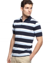 No need for excess. Conserve your casual preppy style with this slim-fit shirt from Tommy Hilfiger. No need for excess. Conserve your casual preppy style with this slim-fit shirt from Tommy Hilfiger.