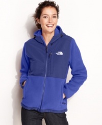Made from recycled Polartec® fleece, the Denali hoodie melds high performance with eco-conscious style. Wear it alone or as a liner -- it zips in easily to other outerwear apparel from The North Face. Made from recycled Polartec® fleece, the Denali hoodie melds high performance with eco-conscious style. Wear it alone or as a liner -- it zips in easily to other outerwear apparel from The North Face.