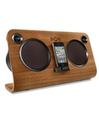 Turn it up! Enjoy listening to your favorite music via your portable media device with this speaker by The House of Marley. Once hooked up, you have no choice but to get up and dance! Turn it up! Enjoy listening to your favorite music via your portable media device with this speaker by The House of Marley. Once hooked up, you have no choice but to get up and dance!