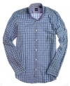 Hugo Boss Mens Button-Front Button Down Shirt - Style 5020548240700