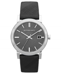 Bring a piece of Burberry wherever you go with this dusky timepiece. Bring a piece of Burberry wherever you go with this dusky timepiece.