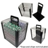 Da Vinci Acrylic Poker Chip Carrier with 1,000 Chip Capacity