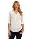 Calvin Klein Jeans Women's Convertible Henley Shirt