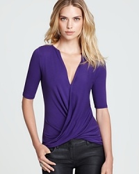 We absolutely love this new Theory top--alluring, a bit racy and structured with an ultra-flattering draped front--it's our top pick for fall. We absolutely love this new Theory top--alluring, a bit racy and structured with an ultra-flattering draped front--it's our top pick for fall.