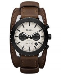 Double down on style and comfort with this Keaton collection watch from Fossil. Double down on style and comfort with this Keaton collection watch from Fossil.
