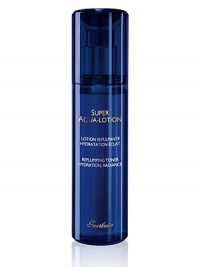 The Guerlain Super Aqua Toner is the first essential hydration step in the Super Aqua routine. This beauty toner reveals all the radiance of the complexion as soon as it is applied. The originality of its fresh and velvety texture provides incomparable softness and comfort, due to the new Aqua Complex. Intensely moisturized and fortified, the skin is left supple, plumped and visibly more luminous. 5 oz. The Guerlain Super Aqua Toner is the first essential hydration step in the Super Aqua routine. This beauty toner reveals all the radiance of the complexion as soon as it is applied. The originality of its fresh and velvety texture provides incomparable softness and comfort, due to the new Aqua Complex. Intensely moisturized and fortified, the skin is left supple, plumped and visibly more luminous. 5 oz.