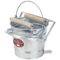 Behrens Galvanized Mop Bucket with Rollers, 3-Gallon Behrens Galvanized Mop Bucket with Rollers, 3-Gallon