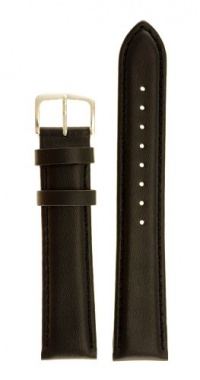 Men's Padded Genuine Leather Watchband Black 18mm Watch Band Men's Padded Genuine Leather Watchband Black 18mm Watch Band