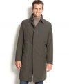 Dour days don't mean your can't be dapper. Sharpen your style with this rain coat from Sanyo.