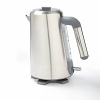 Quickly boil water for tea, cocoa or soup with Delonghi's electric kettle. Features include a wide-spout for ease in pouring, a removable filter that removes impurities and illuminated indicators.