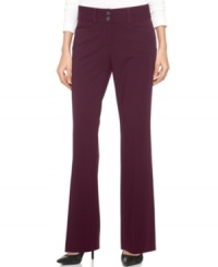 Flatter your figure in these affordably chic pants from Alfani, featuring slimming, feminine tailoring and the perfect amount of stretch for a comfortable fit.