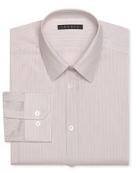 A striped dress shirt is essential to every man's professional wardrobe, and this smart look from Theory makes an excellent addition. A striped dress shirt is essential to every man's professional wardrobe, and this smart look from Theory makes an excellent addition.