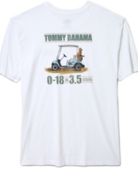 Tee to green style. This shirt from Tommy Bahama is par for the casual course. Tee to green style. This shirt from Tommy Bahama is par for the casual course.