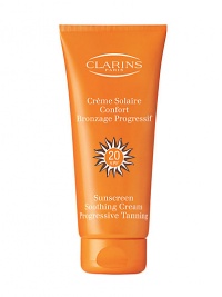 Nurturing, water-resistant protection for all skin types exposed to intense sunlight. Fine and comfortable, this cream ensures an even, long-lasting tan. SPF 20. 7.7 oz. Nurturing, water-resistant protection for all skin types exposed to intense sunlight. Fine and comfortable, this cream ensures an even, long-lasting tan. SPF 20. 7.7 oz.