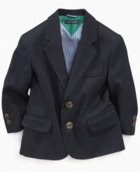 Instant class. Add this dashing Tommy Hilfiger blazer to any outfit for a touch of sophistication. Instant class. Add this dashing Tommy Hilfiger blazer to any outfit for a touch of sophistication.