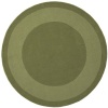 Transitions Moss Border Rug Rug Size: Round 6'