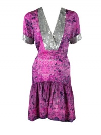 Gryphon womens gypset sequin embellished vneck belted dress Gryphon womens gypset sequin embellished vneck belted dress